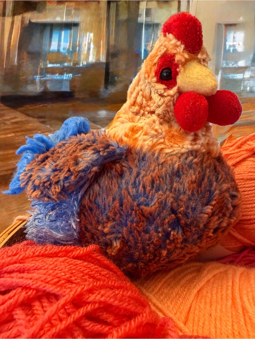 DOUGLAS Stuffed Rooster - Picture 2 of 5